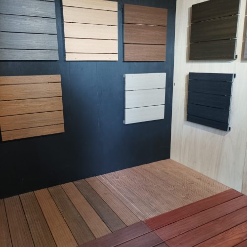 Exclusieve vlonder showopstelling Showroom vlonderplanken Oisterwijk
